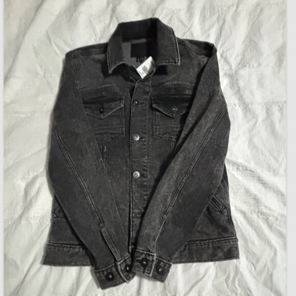 PAIGE M772H45-3527 BLACK DENIM JACKET SMALL NEW WITH TAGS  RETAL $259 - Picture 7 of 12